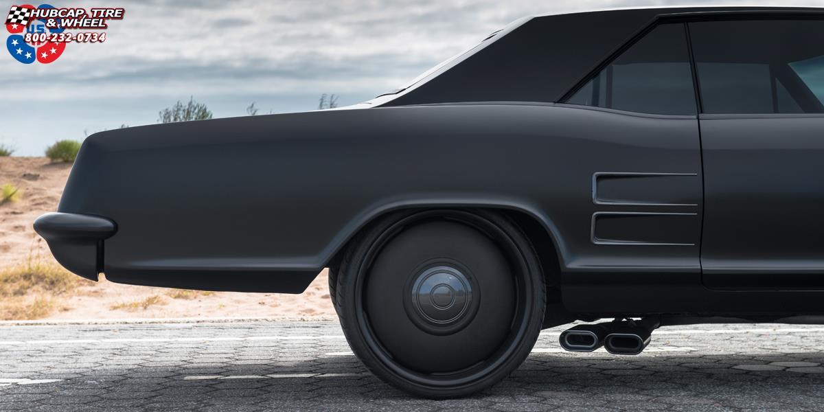 vehicle gallery/buick riviera us mags plain jane u601 22X9 Matte Black wheels and rims